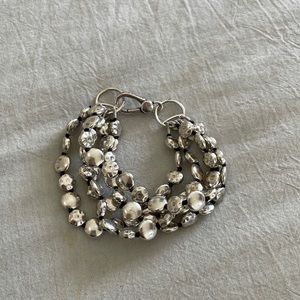 Lucky brand silver pebble bracelet